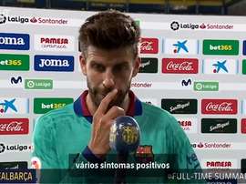 Confira como foi a entrevista de Piqué após a vitória do Barcelona. DUGOUT