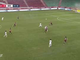 Felipe e seus gols na K-League de 2020. DUGOUT