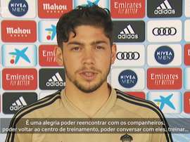 Federico Valverde analisou o retorno aos treinos e projetou as expectativas para a reta final. DUGOU