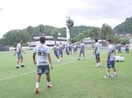Santos treina para duelo contra o Sport. DUGOUT