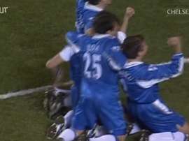 A terrific goal from Di Matteo against Arsenal. DUGOUT
