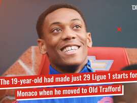 Anthony Martial has been at Man Utd since 2015. DUGOUT