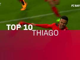 Top 10 momentos de Thiago Alcântara no Bayern de Munique. DUGOUT