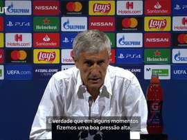 Setién analisa vitória do Barça sobre o Napoli. DUGOUT