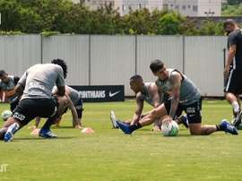 Last training session of Corinthians before traveling to Fortaleza. DUGOUT