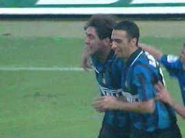 La prima rete di Recoba. Dugout