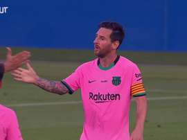 La doppietta di Messi contro il Barcellona. Dugout