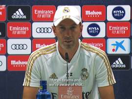 Zidane spoke to the media before the Athletic Bilbao match. DUGOUT