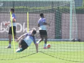 City returned to contact training. DUGOUT