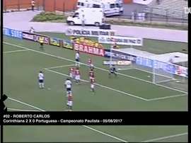 O impressionante gol olímpico de Roberto Carlos. DUGOUT