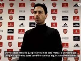 Arteta exalta Aubameyang decisivo contra o Newcastle. DUGOUT
