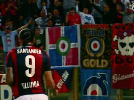 Santander's goals for Bologna. DUGOUT