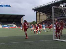 Man City Women beat Liverpool Women. DUGOUT
