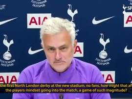 Mourinho spoke before the match. DUGOUT