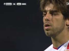 Juninho scored his 100th Lyon goal in May 2009. DUGOUT