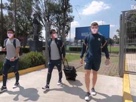 Club América, ready for their game against León. DUGOUT