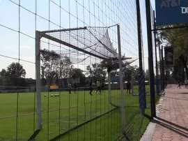 El meta volvió a sentir lo que es trabajar en su club de siempre. DUGOUT