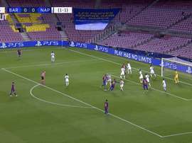Lo mejor del Barça-Nápoles de octavos. Captura/Dugout