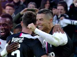 La prima tripletta di Ronaldo in Serie A. Dugout
