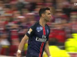 La victoire de Paris face à Lille en finale de la Coupe de la Ligue 2016. DUGOUT