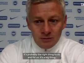 Solskjær talks about United's win. DUGOUT