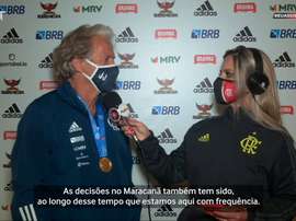 Jorge Jesus lamenta falta de torcida na comemoração do título. DUGOUT