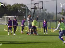 Spurs squad take part in basketball tournament. DUGOUT
