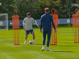 Havertz trained for the first time. DUGOUT