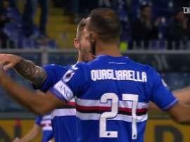 I due assist di Quagliarella. Dugout