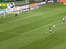 Palmeiras were held to a 1-1 draw by Vasco da Gama in the Brasileirao. DUGOUT