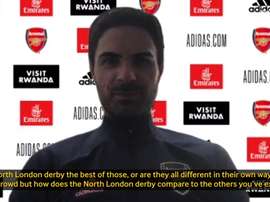 Arteta spoke to the media. DUGOUT