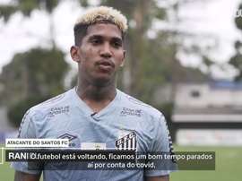 Raniel exaltou a volta aos trabalhos com todo o grupo do Santos. DUGOUT