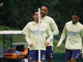 Arsenal prepare for their trip to Anfield. DUGOUT