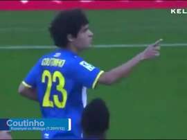 Coutinho scored a lovely free-kick back in 2012 for Espanyol. DUGOUT