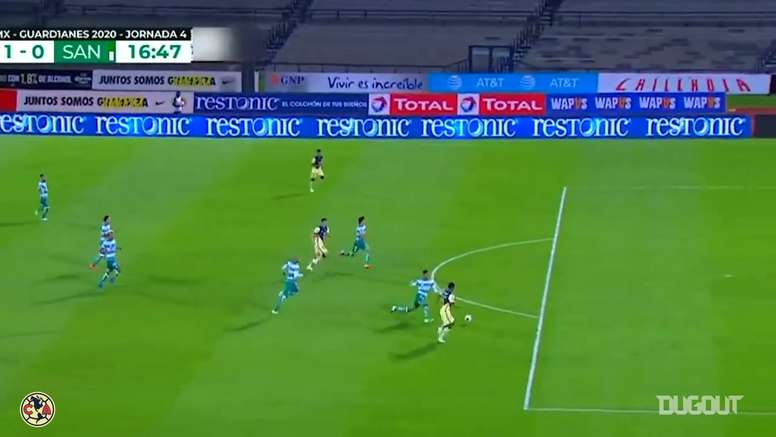 Video Club America S Goals Vs Santos Laguna Besoccer