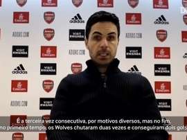 Diante de má fase, Mikel Arteta respondeu sobre uma possível demissão. DUGOUT