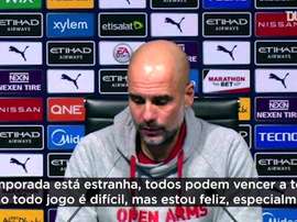 Guardiola falou após a goleada sobre o Crystal Palace. DUGOUT
