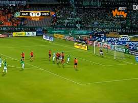 VIDEO: Sherman Cárdenas free-kick goal in the Clásico Paisa. DUGOUT