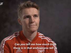 Martin Odegaard has spoken after joining Arsenal. DUGOUT
