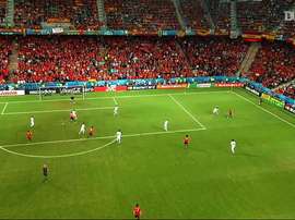 Güiza scored this goal for Spain. DUGOUT