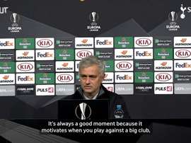 Mourinho speaks ahead of match. DUGOUT
