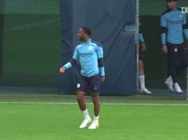 City trained before the Madrid match. DUGOUT