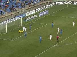 Adam Taggart scored on his Suwon debut in March 2019. DUGOUT