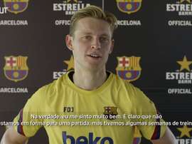 De Jong analisa retorno aos treinos no Barcelona após quarentena. DUGOUT