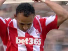 Peter Odemwingie scored a lovely goal for Stoke versus Hull in the Premier League. DUGOUT