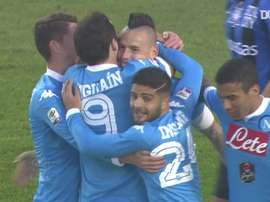 Higuain scored twice as Napoli won at Atalanta back in 2015. DUGOUT