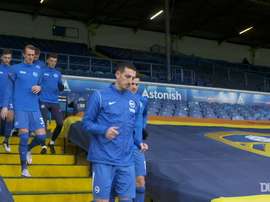 Neal Maupay scored Brighton's goal as they beat Leeds 0-1. DUGOUT