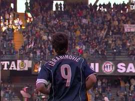 Ibra's first Serie A hat-trick. DUGOUT