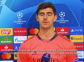 Courtois spoke after the match. DUGOUT
