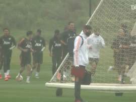 Pogba and Fernandes trained ahead of the match. DUGOUT